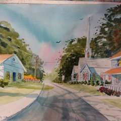 June 16 - Watercolor street scene with James Pay