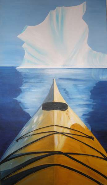 Kayak with Iceberg 