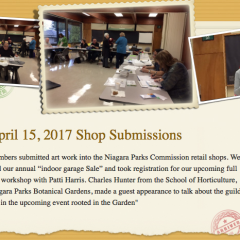 April 15, 2017, Shop Submissions and Guest Speaker