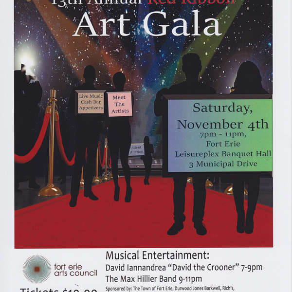 13th Annual Red Ribbon Art Gala  November 4, 2017 7:00 - 11:00 p.m.