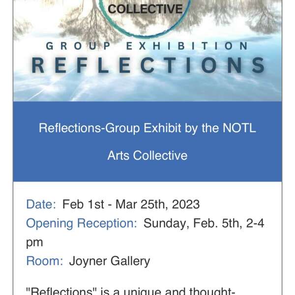 NOTL Arts Collective Exhibit at You'll find this upcoming display at The Pumphouse, 247 Ricardo, Niagara On The Lake.